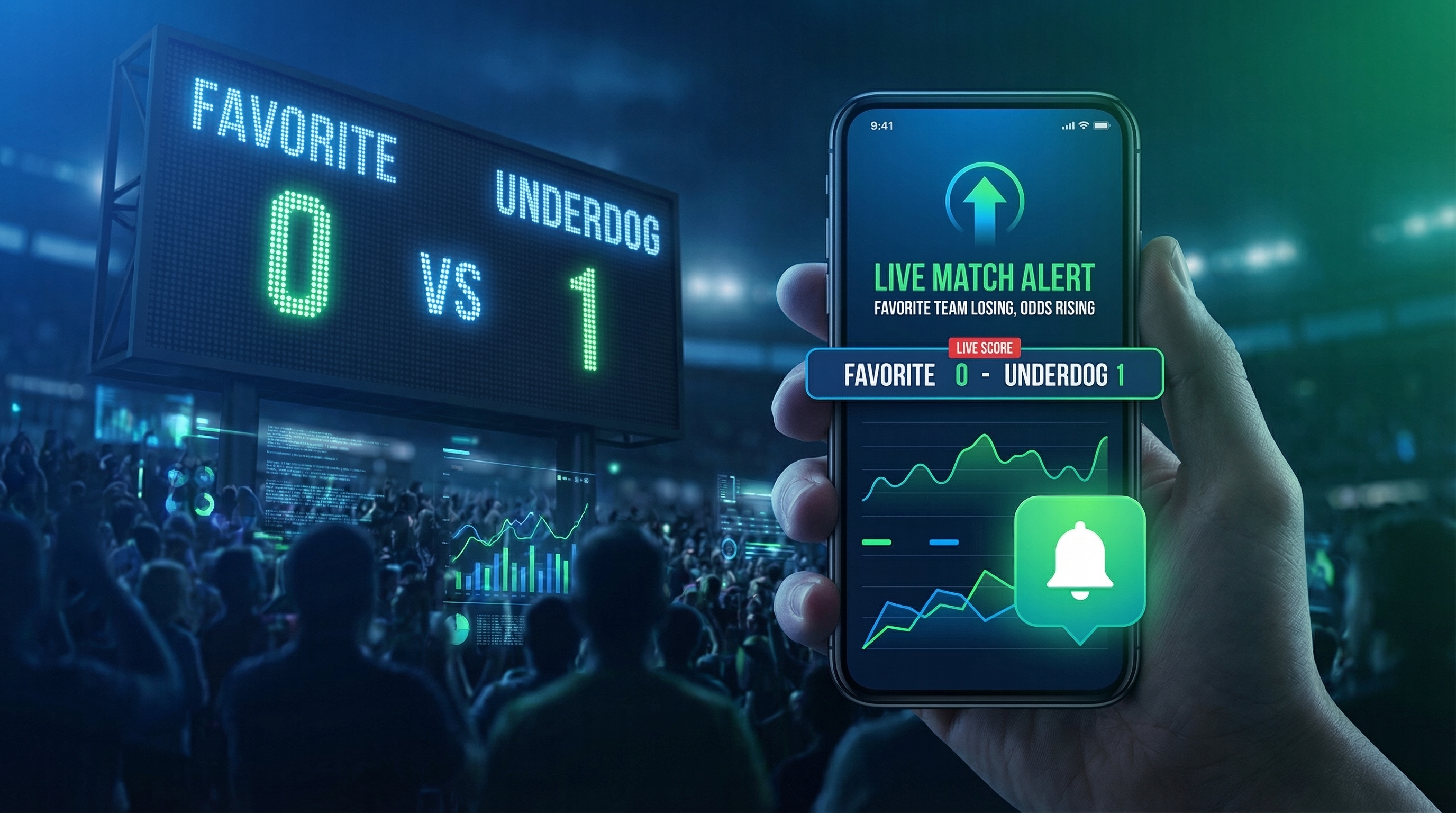 Favorite losing live betting strategy